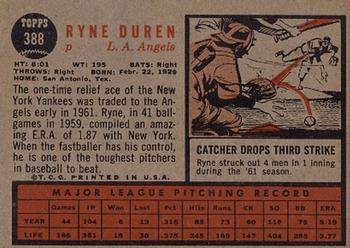 Ryne Duren  baseball card collectible - Main Image 2