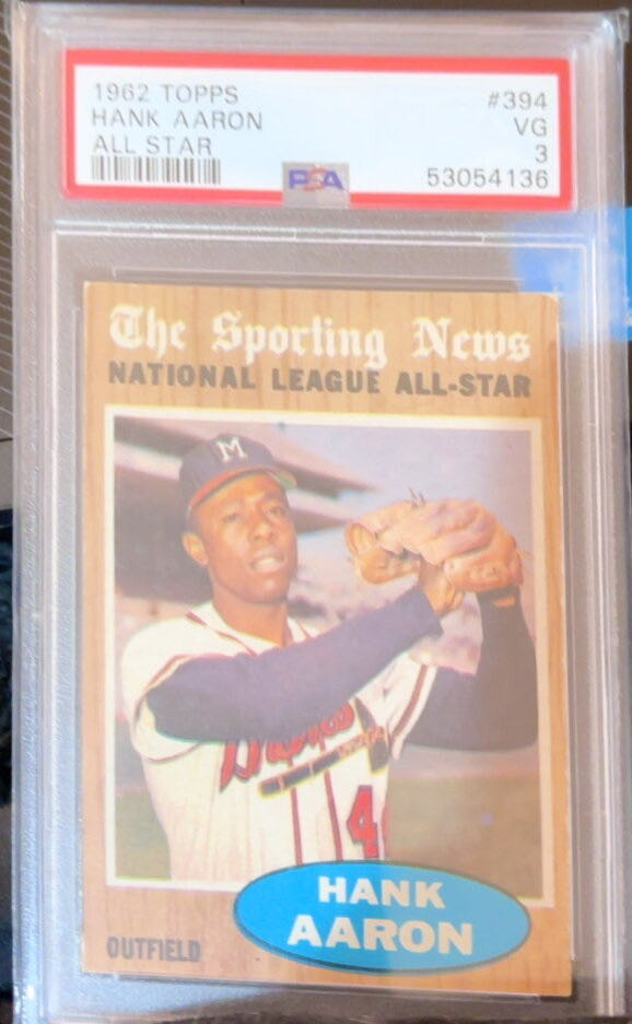 Hank Aaron  baseball card collectible - Main Image 4