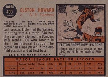 Elston Howard  baseball card collectible - Main Image 2