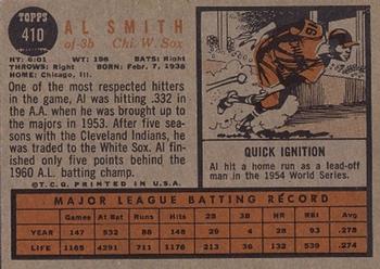 Al Smith  baseball card collectible - Main Image 2