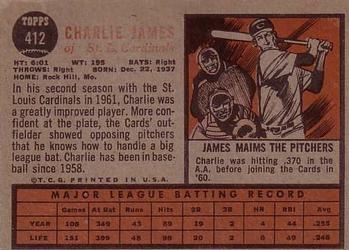 Charlie James  baseball card collectible - Main Image 2