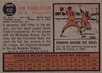 Jim Pendleton  baseball card collectible - Main Image 2