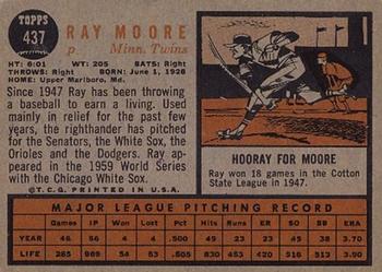 Ray Moore  baseball card collectible - Main Image 2