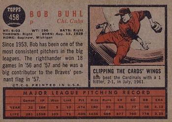 Bob Buhl  baseball card collectible - Main Image 2