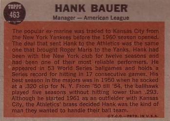 Hank Bauer  baseball card collectible - Main Image 2