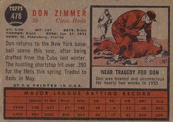 Don Zimmer  baseball card collectible - Main Image 2
