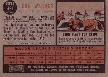Leon Wagner  baseball card collectible - Main Image 2
