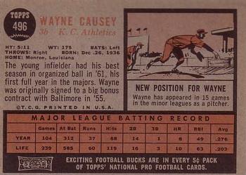 Wayne Causey  baseball card collectible - Main Image 2