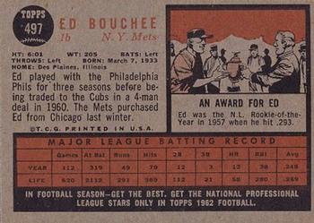 Ed Bouchee  baseball card collectible - Main Image 2