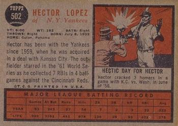 Hector Lopez  baseball card collectible - Main Image 2