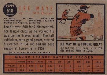 Lee Maye  baseball card collectible - Main Image 2