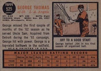 George Thomas  baseball card collectible - Main Image 2