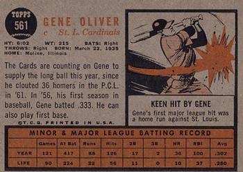Gene Oliver  baseball card collectible - Main Image 2