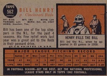 Bill Henry  baseball card collectible - Main Image 2