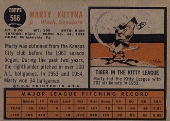 Marty Kutyna  baseball card collectible - Main Image 2
