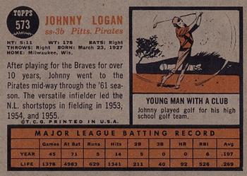 Johnny Logan  baseball card collectible - Main Image 2