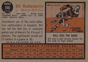 Bill Monbouquette  baseball card collectible - Main Image 2