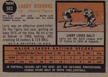 Larry Osborne  baseball card collectible - Main Image 2