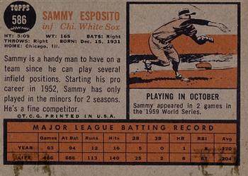 Sammy Esposito  baseball card collectible - Main Image 2