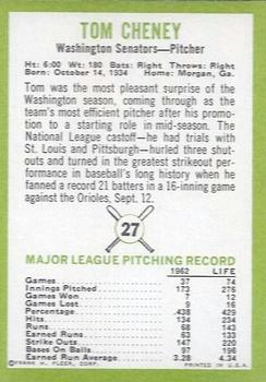 Tom Cheney  baseball card collectible - Main Image 2
