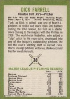Dick Farrell  baseball card collectible - Main Image 2