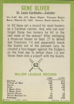 Gene Oliver  baseball card collectible - Main Image 2