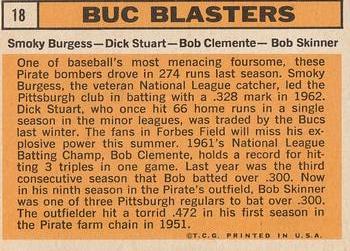 Buc Blasters (Smoky Burgess / Bob Clemente / Bob Skinner / Dick Stuart)  baseball card collectible - Main Image 2