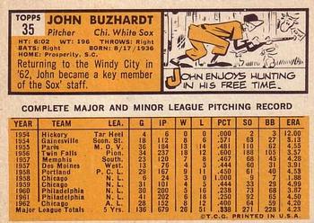 John Buzhardt  baseball card collectible - Main Image 2