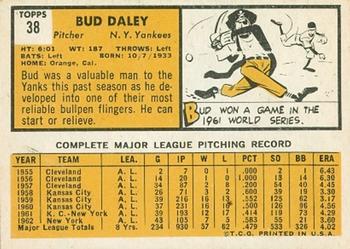 Bud Daley  baseball card collectible - Main Image 2
