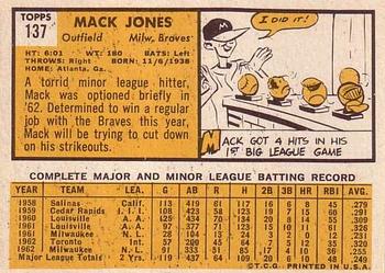 Mack Jones  baseball card collectible - Main Image 2