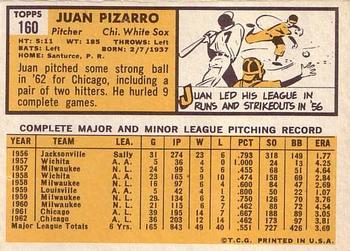 Juan Pizarro  baseball card collectible - Main Image 2