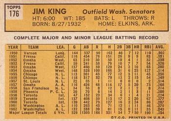 Jim King  baseball card collectible - Main Image 2