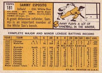 Sammy Esposito  baseball card collectible - Main Image 2