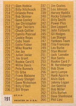 3rd Series Checklist: 177-264  baseball card collectible - Main Image 2