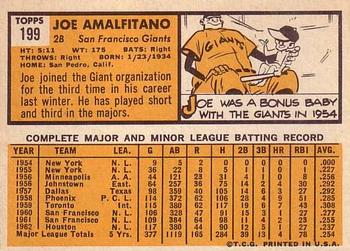 Joe Amalfitano  baseball card collectible - Main Image 2