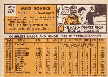 Mike Roarke  baseball card collectible - Main Image 2