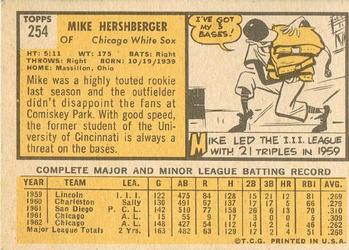 Mike Hershberger  baseball card collectible - Main Image 2