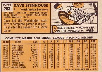 Dave Stenhouse  baseball card collectible - Main Image 2