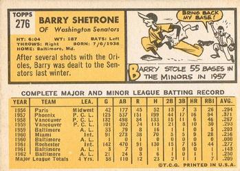 Barry Shetrone  baseball card collectible - Main Image 2