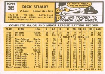 Dick Stuart  baseball card collectible - Main Image 2
