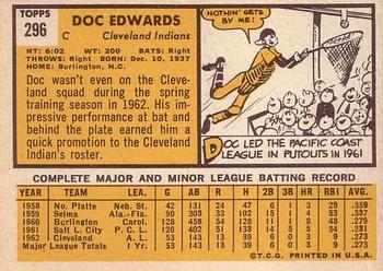 Doc Edwards  baseball card collectible - Main Image 2