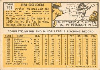 Jim Golden  baseball card collectible - Main Image 2