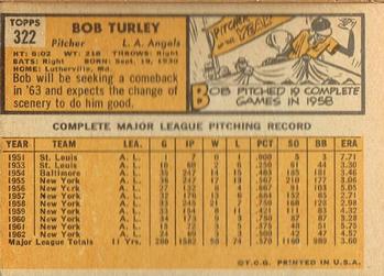 Bob Turley  baseball card collectible - Main Image 2