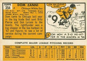 Dom Zanni  baseball card collectible - Main Image 2