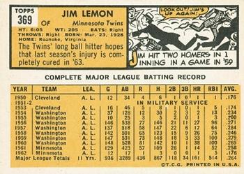 Jim Lemon  baseball card collectible - Main Image 2