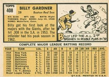 Billy Gardner  baseball card collectible - Main Image 2