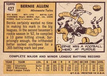Bernie Allen  baseball card collectible - Main Image 2