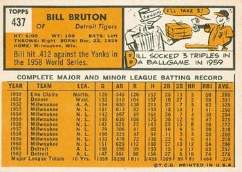 Bill Bruton  baseball card collectible - Main Image 2