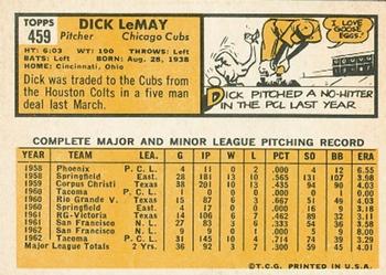 Dick LeMay  baseball card collectible - Main Image 2