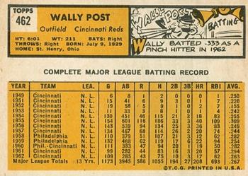 Wally Post  baseball card collectible - Main Image 2